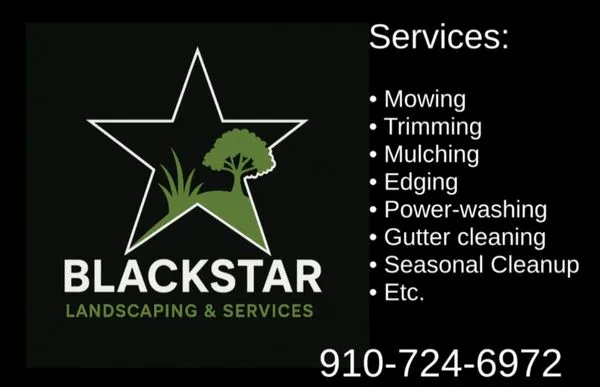 BlackStar Landscaping & Services Logo