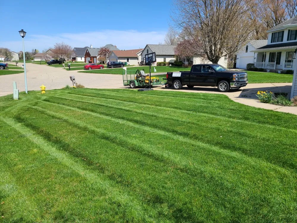 Top-rated lawn mowing service for year-round maintenance in Jenison, MI by Blade Runner Lawn Care