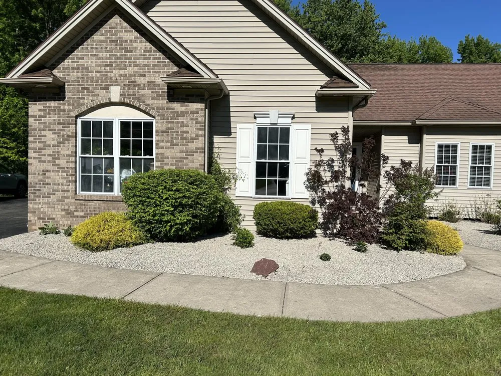 Top-rated landscape design for beautiful yards in Rochester, NY by Blade Runners Lawn Services