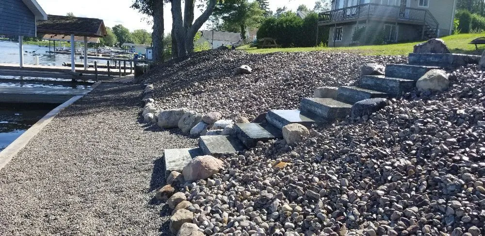 Custom residential landscaping in Lyons, NY by Blades & Spades Landscaping