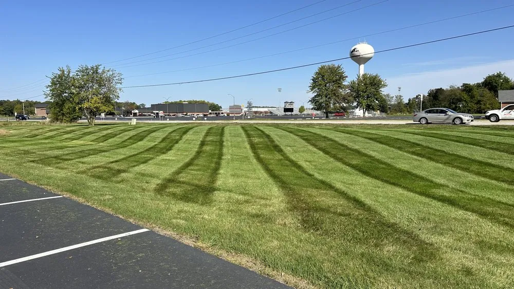 Custom lawn mowing service for outdoor upgrades in Leesburg, IN by Blades & Stripes Lawncare