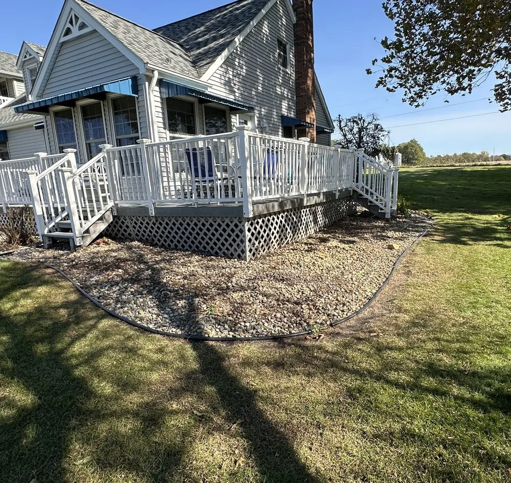 Professional landscape design for year-round maintenance in Leesburg, IN by Blades & Stripes Lawncare