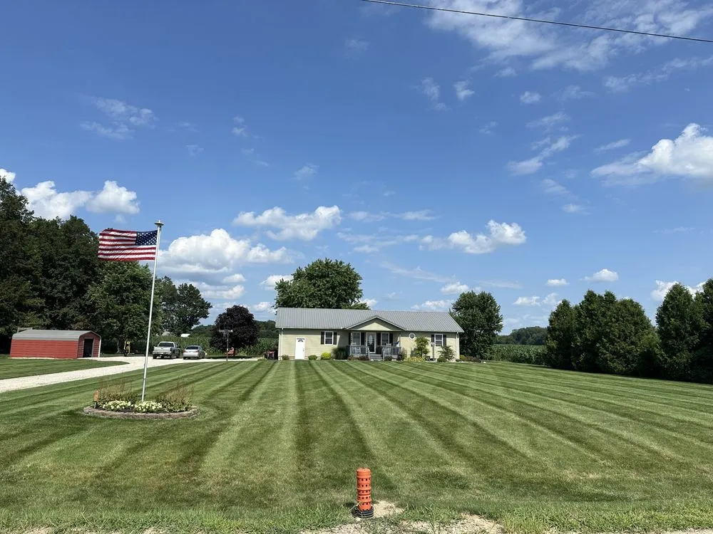 Local residential landscaping in Leesburg, IN by Blades & Stripes Lawncare