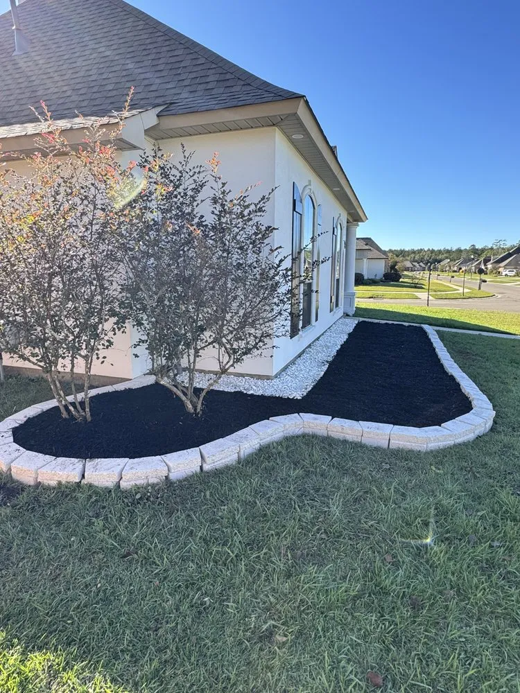 Custom landscape installation for outdoor upgrades across French Settlement, LA - Blades Mowing & Landscaping