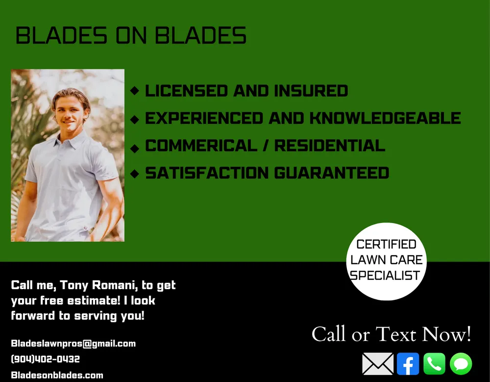 Local residential landscaping experts serving Jacksonville, FL - Blades On Blades