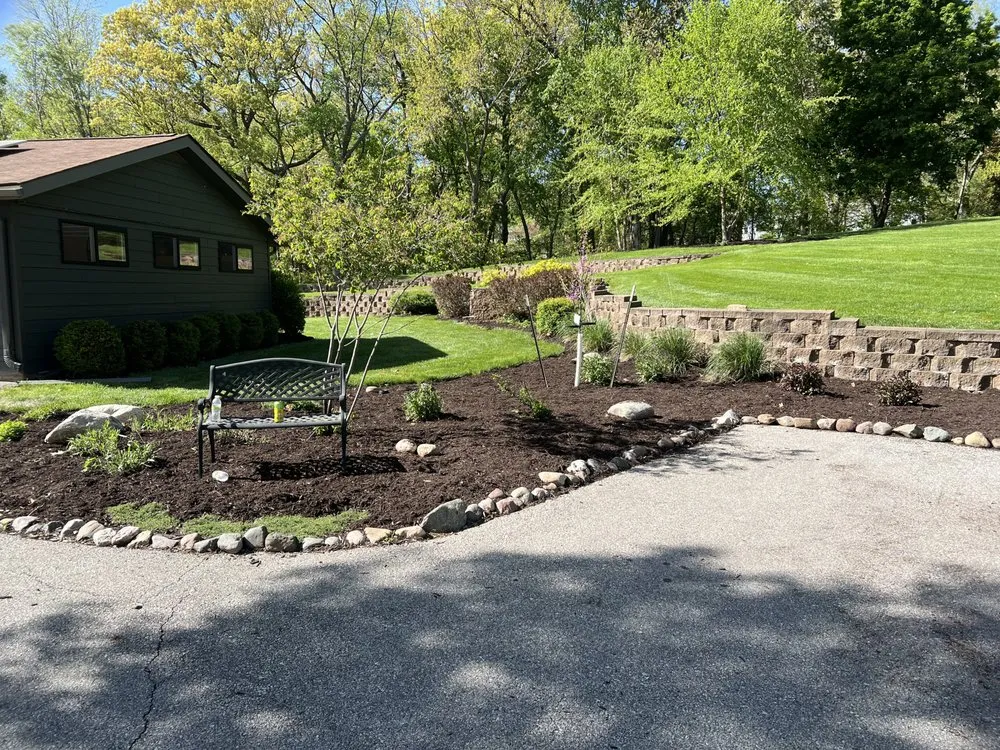 Affordable residential landscaping in North Liberty, IA by Bladz Lawn Service