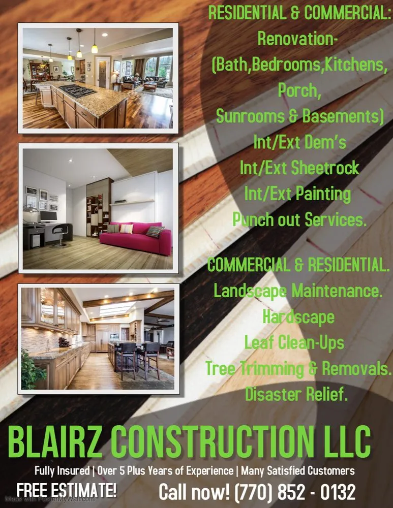 Expert garden landscaping experts serving Atlanta, GA - Blairz Construction