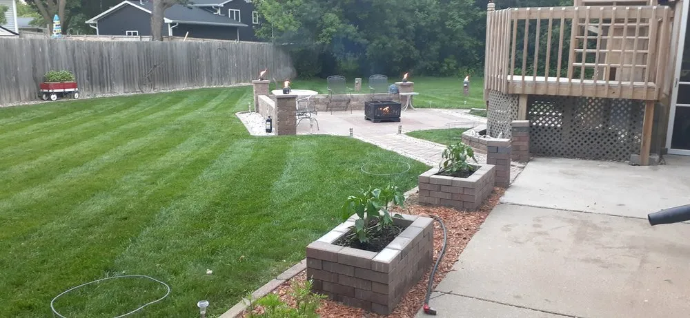 Custom landscape installation with custom design across Northfield, MN - Blake's Lawn Care