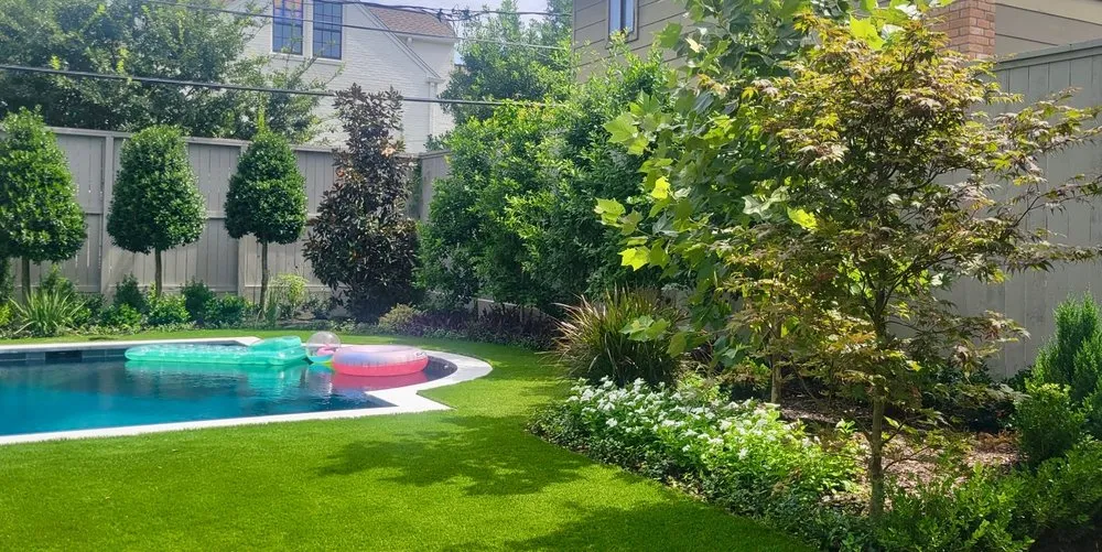 Affordable lawn mowing service in Houston, TX by Blalock Landscaping & Drainage