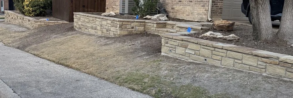 Affordable lawn mowing service for homes in Richardson, TX by Blaney Stonework & Landscape