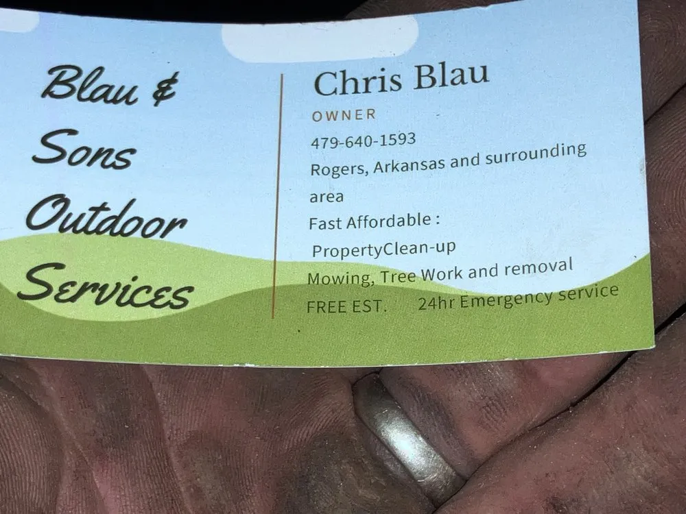 Reliable yard cleanup service for residential properties in Rogers, AR by Blau & Sons Outdoor Services