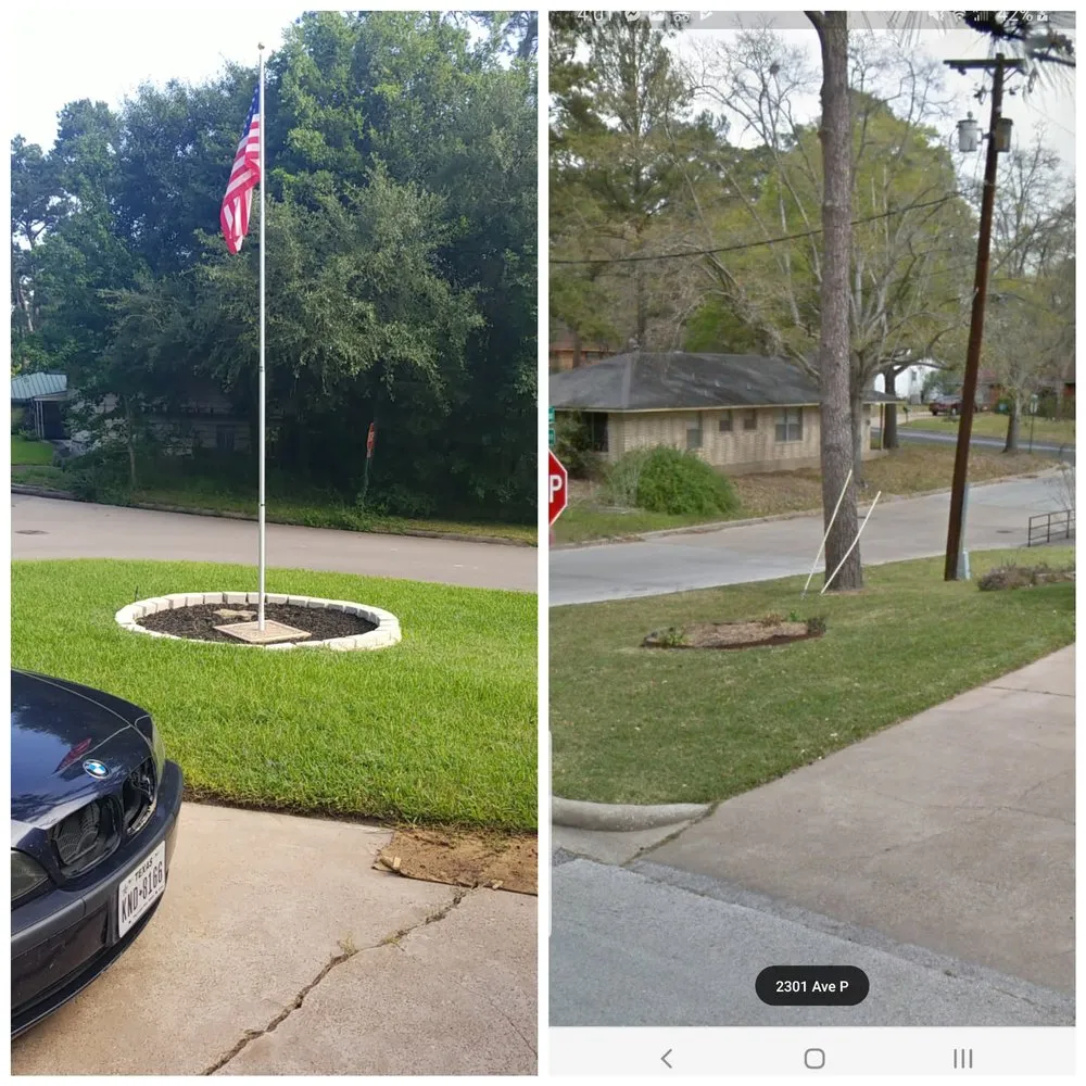 Custom yard cleanup service in Huntsville, TX by Blazin' T Services