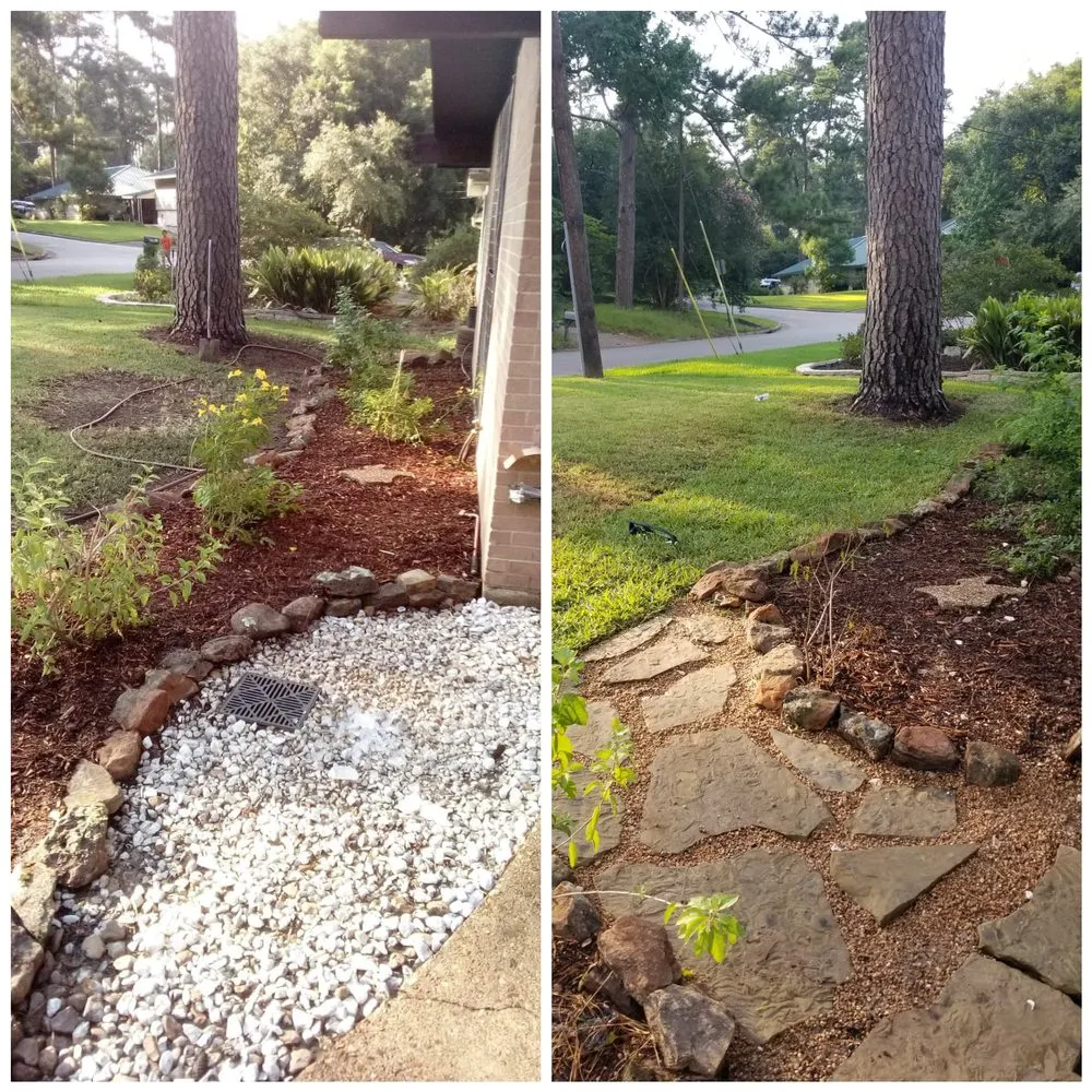 Affordable landscape installation for outdoor upgrades across Huntsville, TX - Blazin' T Services