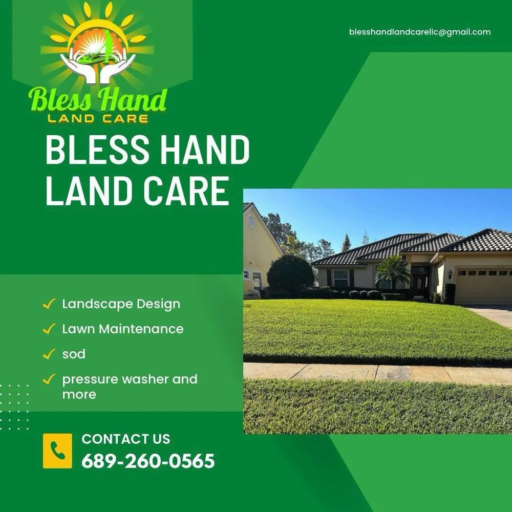 Custom landscaping services in Kissimmee, FL by Bless Hand Land Care