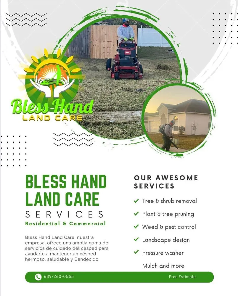 Custom yard maintenance experts serving Kissimmee, FL - Bless Hand Land Care