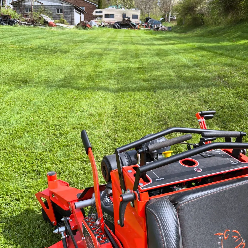Local lawn care service with custom design in Charleston, WV by Blessed Blades Lawncare