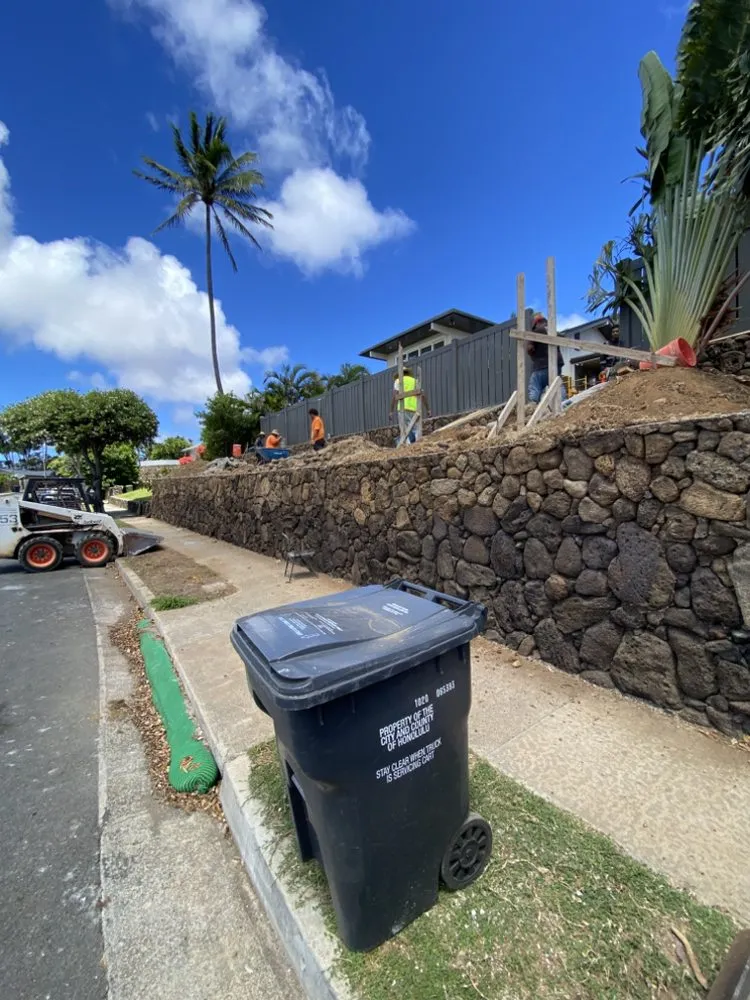 Professional yard cleanup service in Kapolei, HI by Blessed Construction