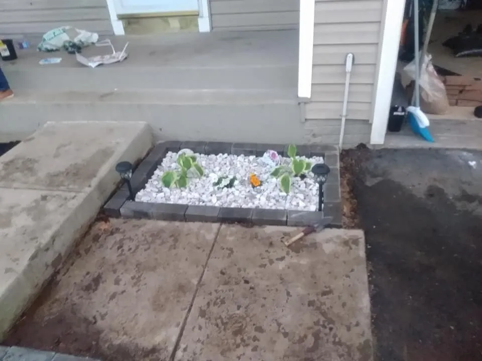 Affordable landscape installation in CULPEPER, VA by Blessed Work Services