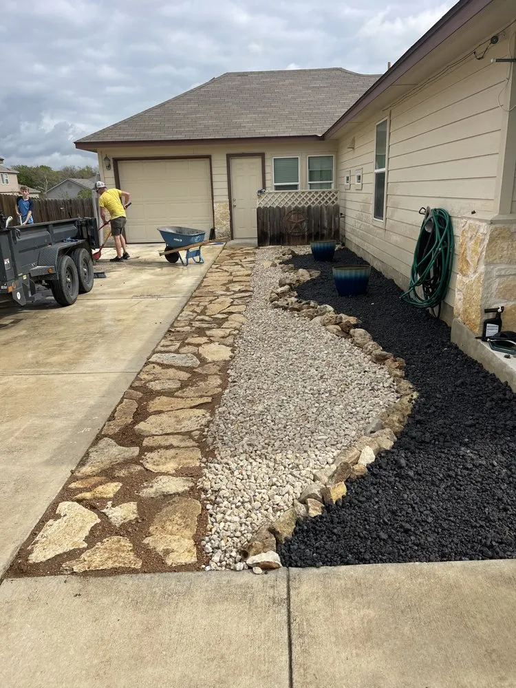 Trusted landscape installation in New Braunfels, TX by Blessings Contracting & Lawn Services