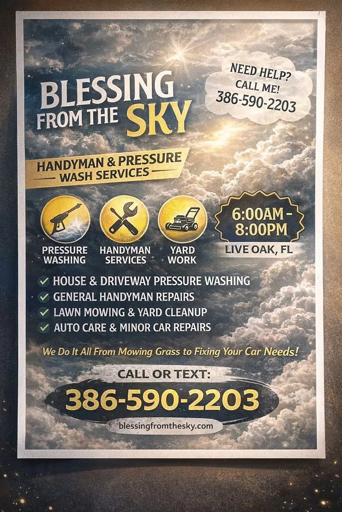 Top-rated yard maintenance for residential properties in Live Oak, FL by Blessings From the Sky