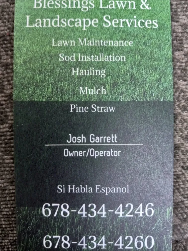 Custom lawn mowing service experts serving Lawrenceville, GA - Blessings Lawn & Landscape Services LLC