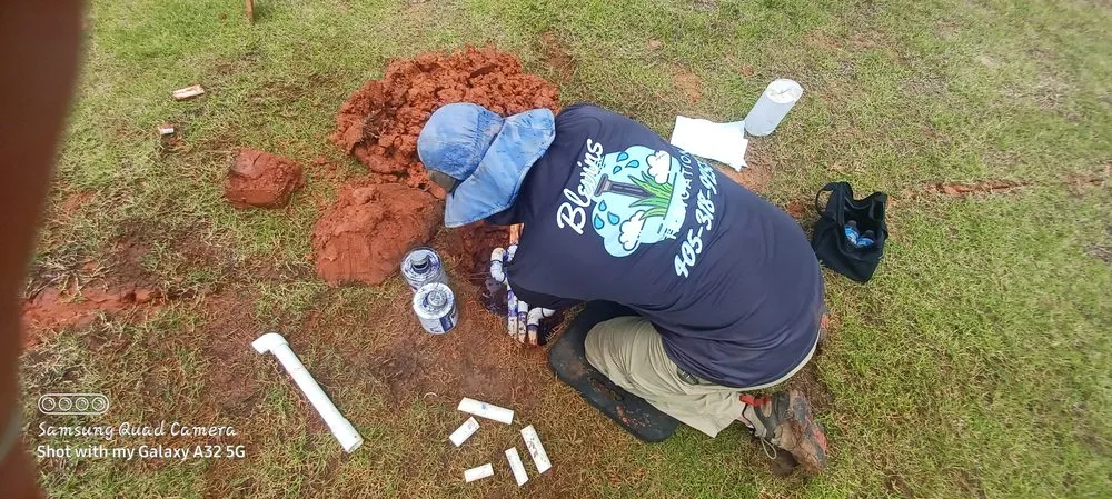 Affordable landscape design in Edmond, OK by Blevins Irrigation