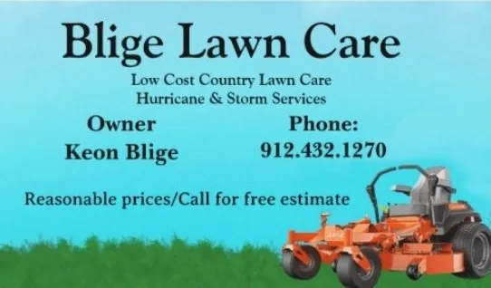 Blige Lawn Care Logo