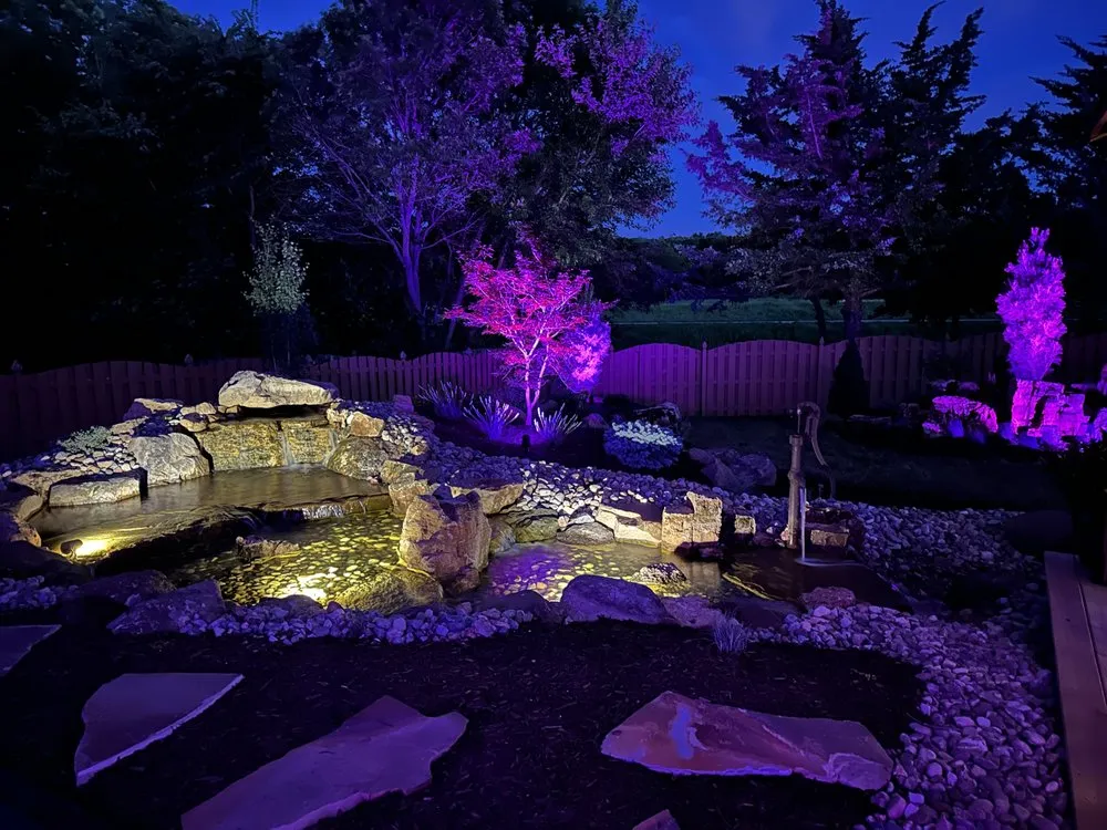 Professional lawn mowing service for outdoor upgrades across Lincoln, NE - Blingle Premier Lighting of Lincoln