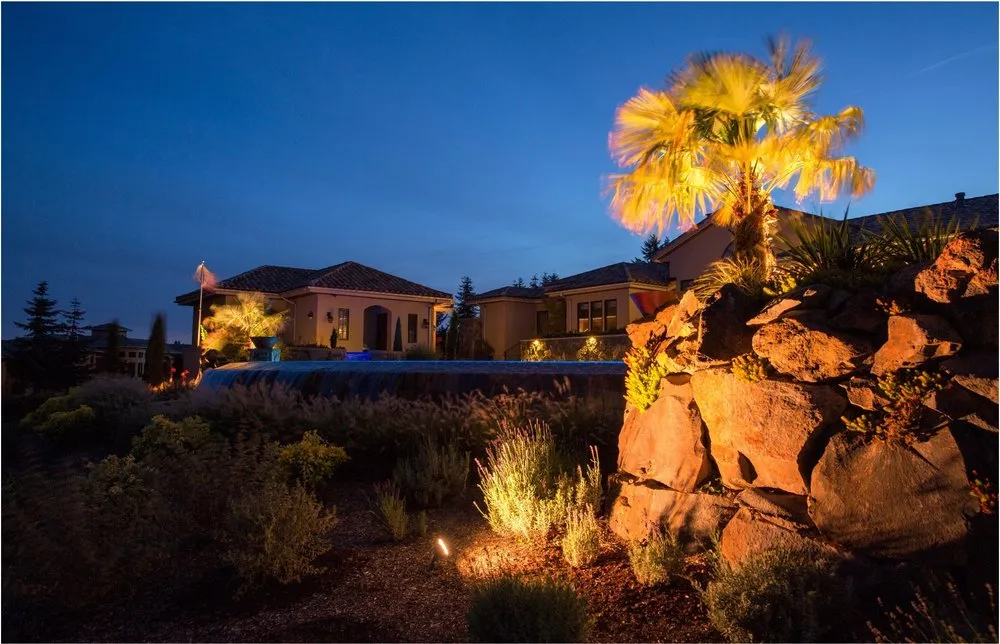 Professional landscape installation in Englewood, CO by Blingle Premier Lighting of Southeast Denver