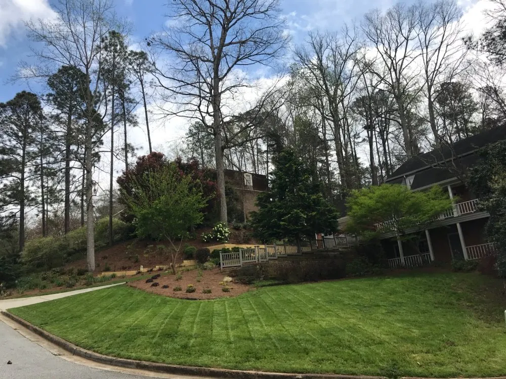 Expert garden landscaping for homes in Atlanta, GA by Blissful Lawns