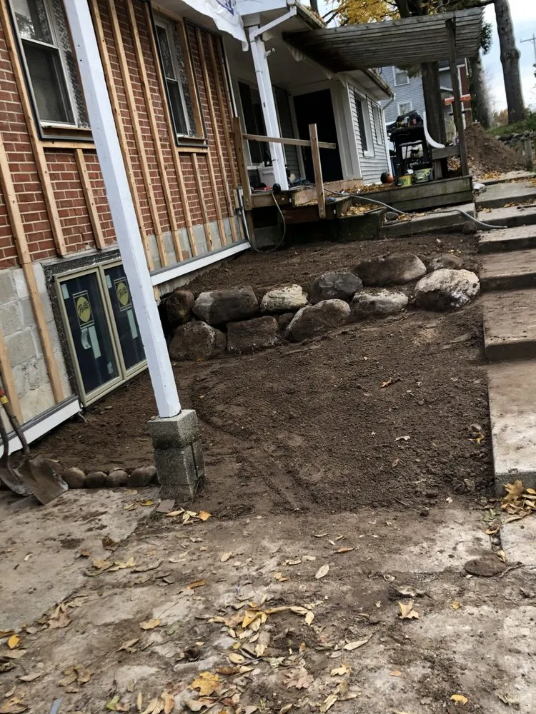 Trusted landscaping services with custom design in Saranac, MI by Blockhead Excavation and Landscaping
