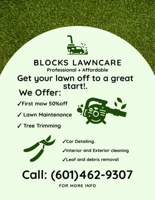 Blocks lawncare Logo