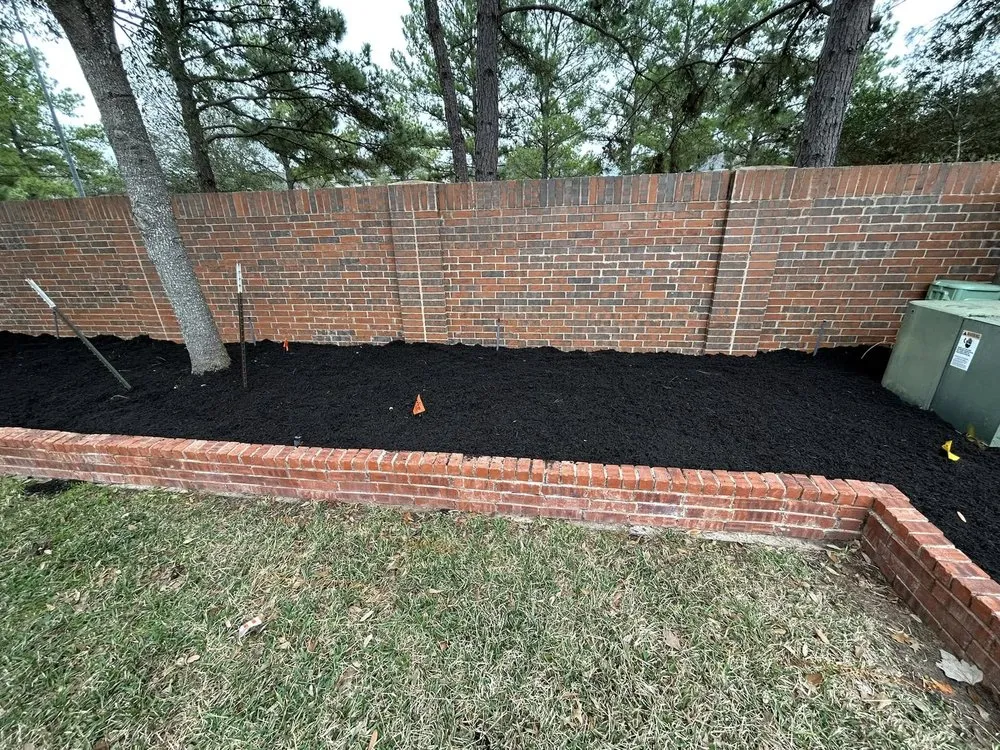 Professional outdoor landscaping for year-round maintenance in Tomball, TX by Bloom N Mulch
