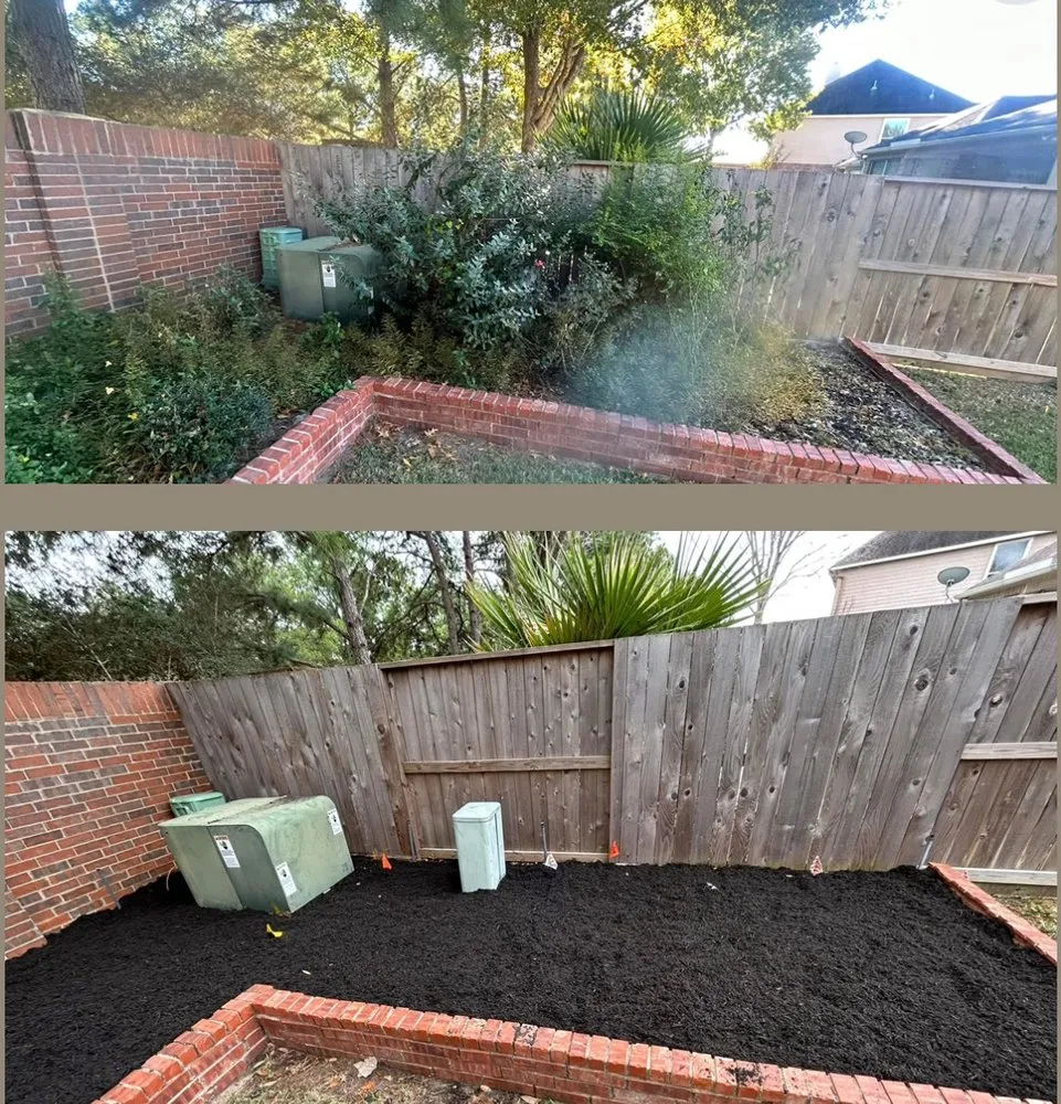 Top-rated yard cleanup service in Tomball, TX by Bloom N Mulch