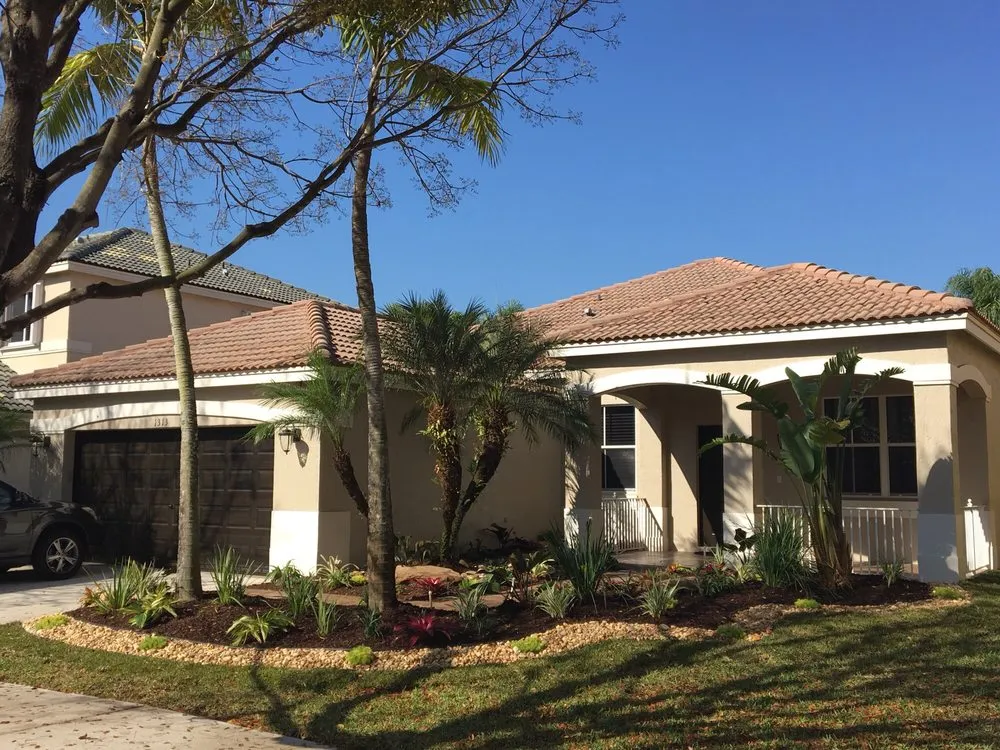 Affordable landscape installation with custom design in Southwest Ranches, FL by Bloom