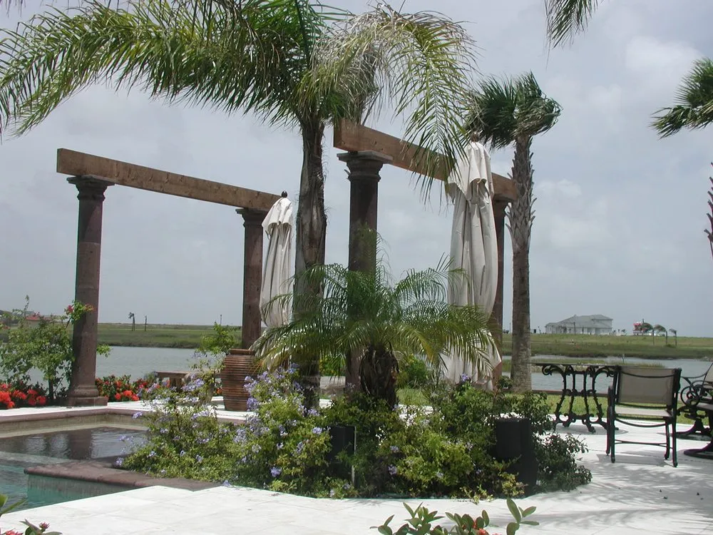 Top-rated residential landscaping with custom design in Rockport, TX by Bloomers Nursery & Landscape