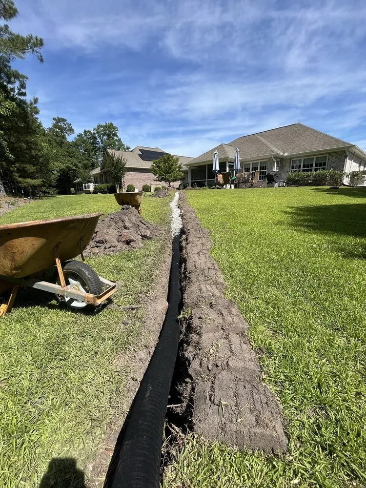 Professional lawn mowing service for beautiful yards in Leland, NC by Blooming & Outdoor Landscaping