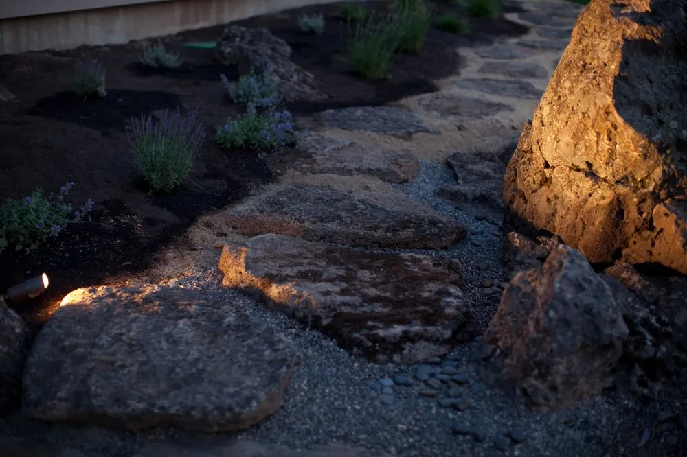Trusted lawn mowing service for outdoor upgrades in Powell Butte, OR by Blooming Desert Design + Build