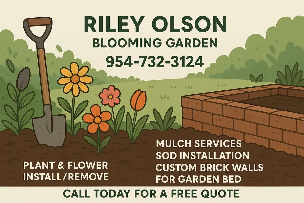 Local yard maintenance for beautiful yards in Greenacres, FL by Blooming Garden