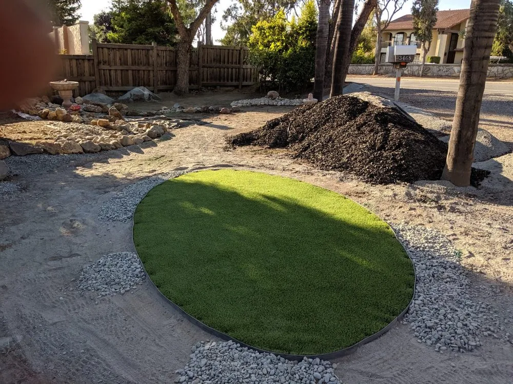 Custom landscape installation for homes in Boulder Creek, CA by Blooming Landscape & Design