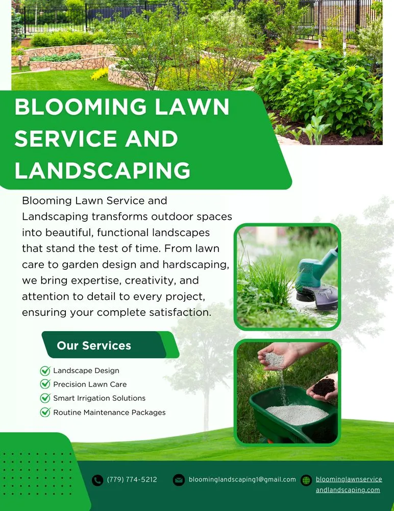Custom lawn mowing service in Harvard, IL - Blooming Lawn Service and Landscaping