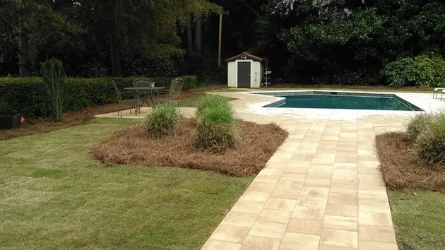 Professional yard maintenance for homes in Mableton, GA by Bloom'n Gardens Landscape