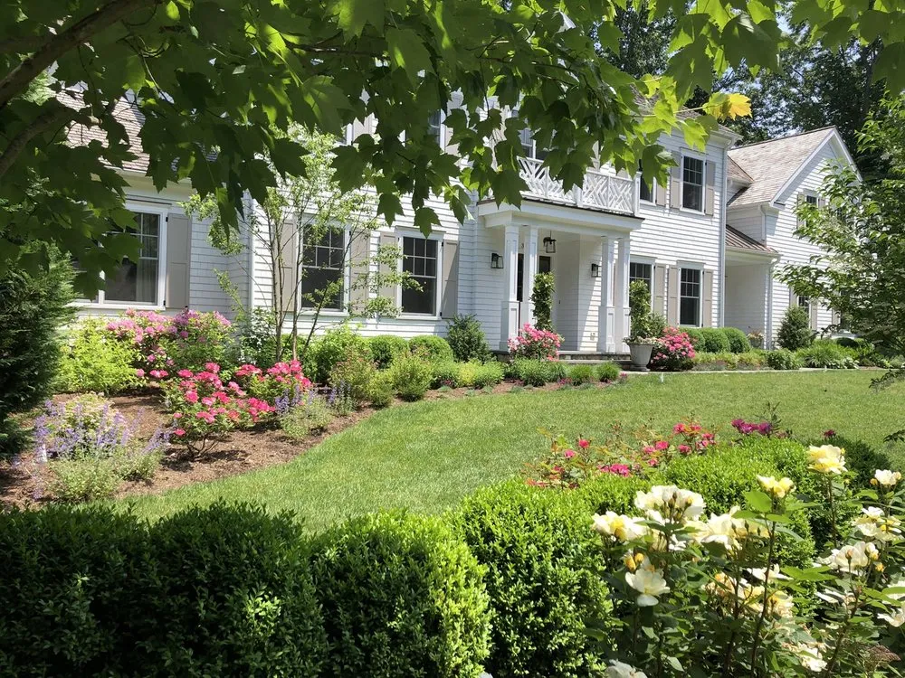 Professional outdoor landscaping in Stamford, CT by Blooms & Branches Design Co