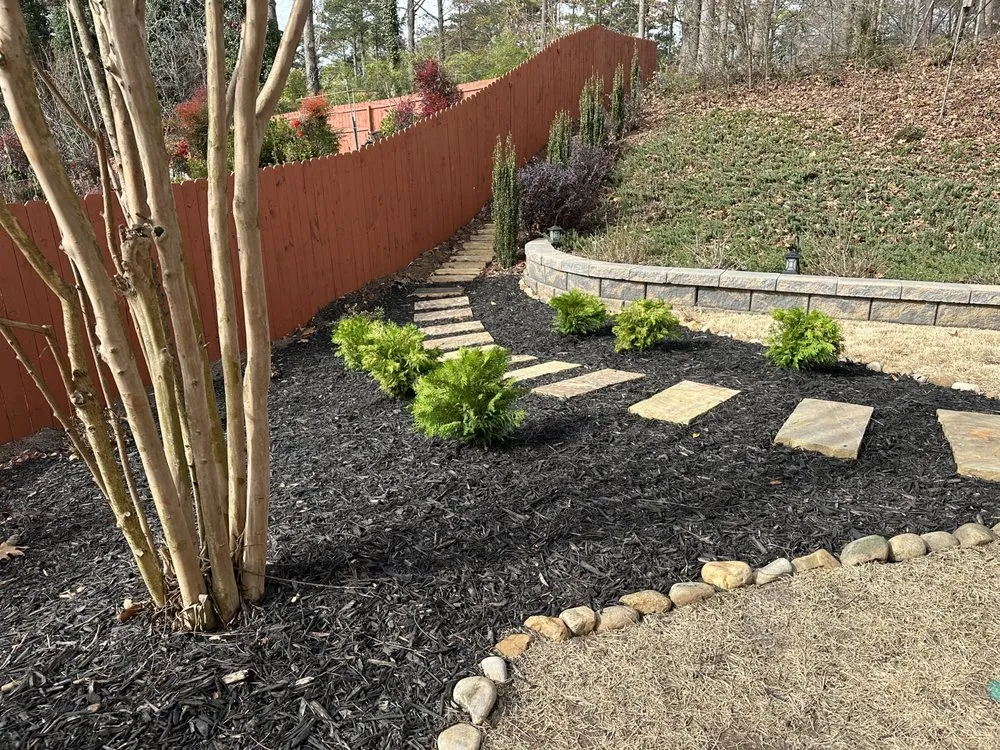 Custom lawn care service with custom design across Snellville, GA - Blooms Lawn Maintenance & Design