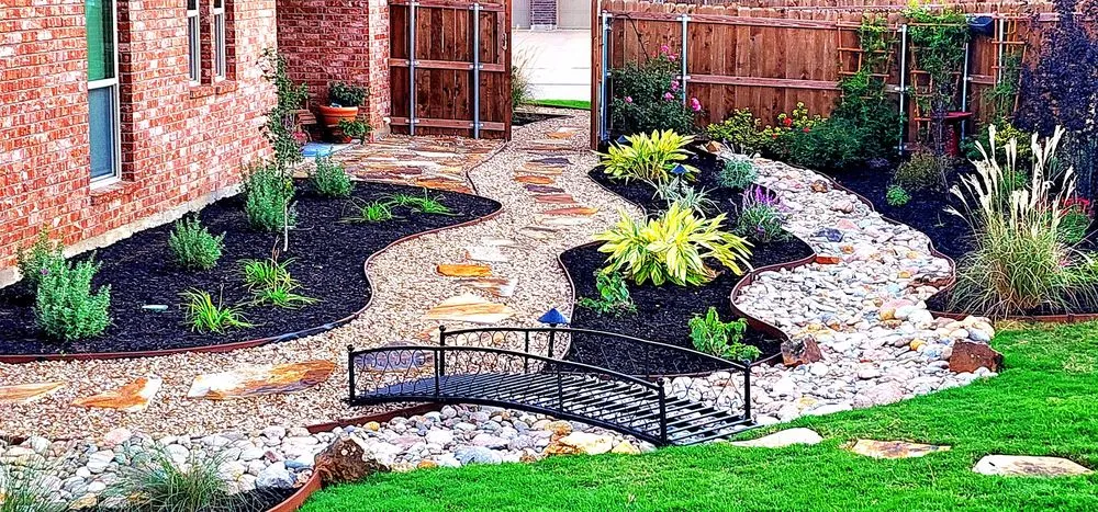 Top-rated landscape installation for beautiful yards in Fort Worth, TX by Blooms to Grow