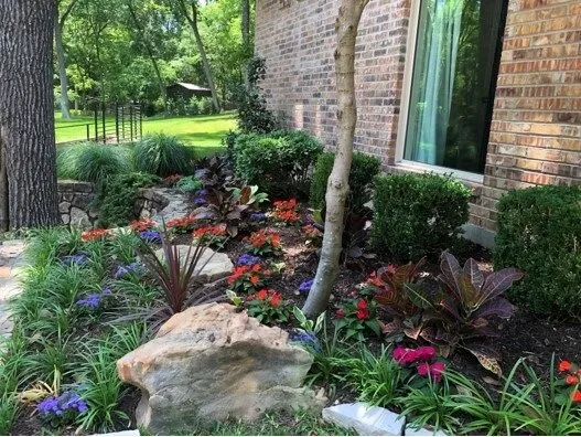Custom lawn care service for homes in Midlothian, TX by Bloomscapes Design