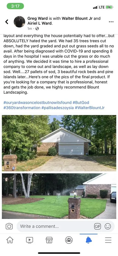 Reliable landscape installation near you in Atlanta, GA by Blount’s Lawn Care Solutions