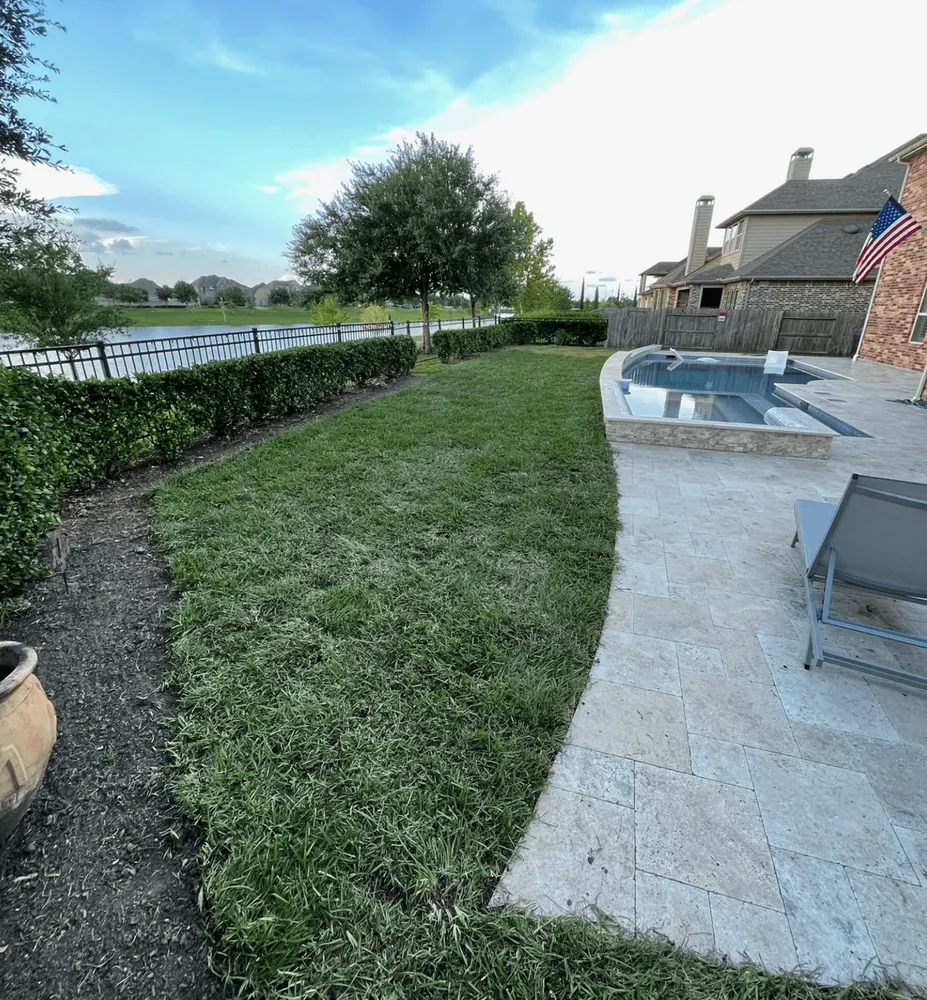 Local landscape installation for outdoor upgrades in San Leon, TX by BLT Landscapes