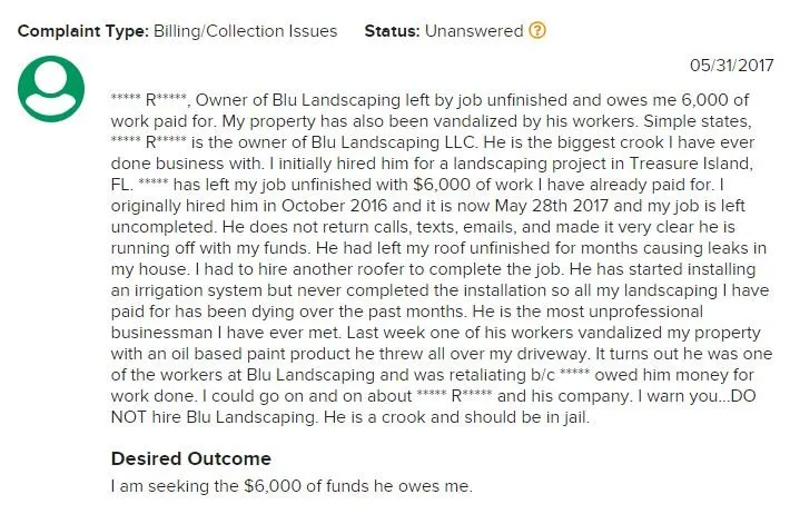 Local yard cleanup service in Treasure Island, FL by BLU Landscaping