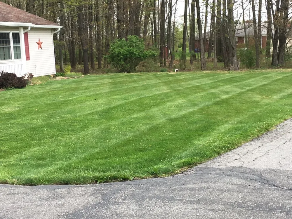 Top-rated lawn mowing service with custom design in Montgomery, PA by Blue & Gold Lawn Care